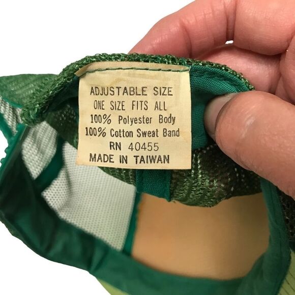 Vintage Mercedes Benz snapback green mesh trucker cap OS - Picture 8 of 8